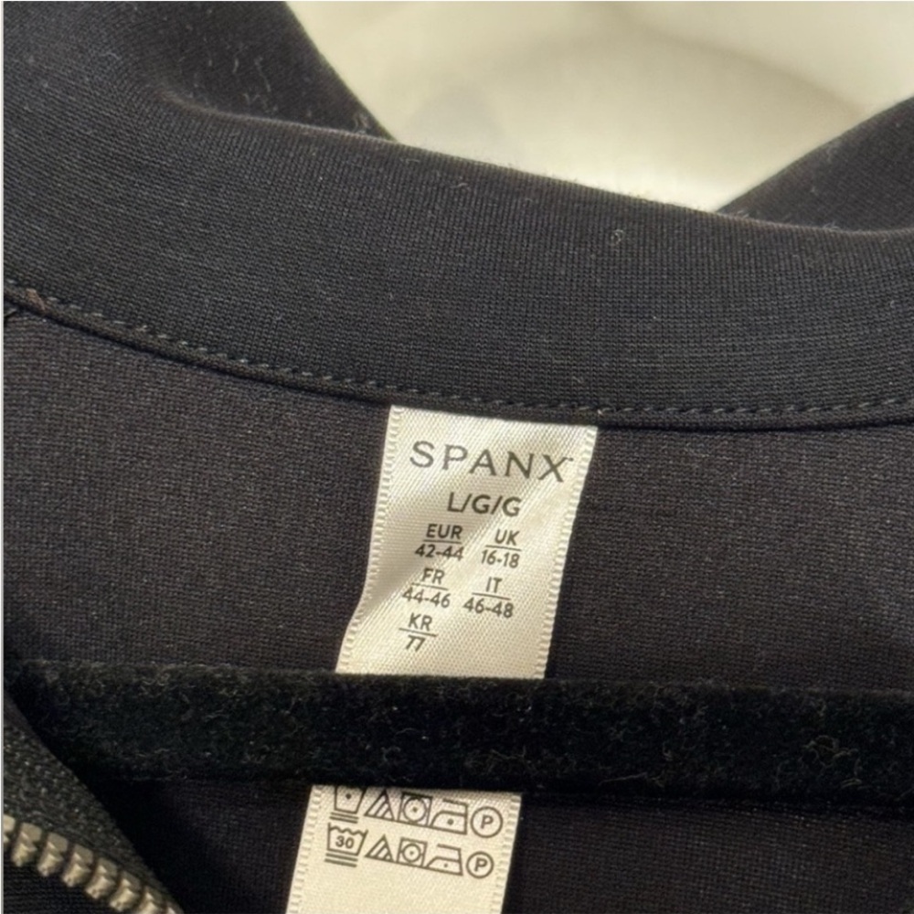 SPANX Black Half-Zip Pullover Sweater - image 8